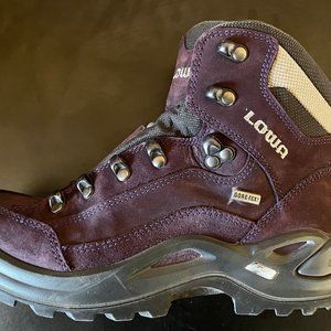 Lowa Women's Renegade GTX Mid Hiking Boot, Prune/Grey, Size 6.5 M US